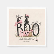 Een A Little Boo Roze meisje Halloween baby shower