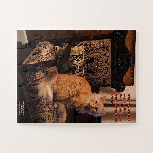 Een A-Muse Puzzle—De koning Legpuzzel (Horizontaal)