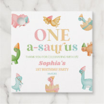 Een A-Saurus Dinosaurus 1e Verjaardagsfeest