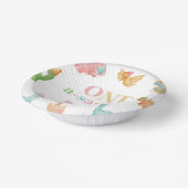 Een A-Saurus Dinosaurus 1e Verjaardagsfeest Papieren Kommen (Gebogen)