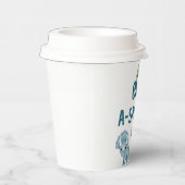 Een A-Saurus eerste 1e verjaardag papieren beker (Rechts)