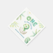 Een A-Saurus Schattigee Dino Boy Dinosaurus 1e Ver Servet (Hoek)