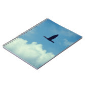 Een aalscholver in de vlucht notitieboek (Linkerzijde)