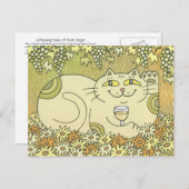 Een aangenaam glas Pinot Grigio Briefkaart (Voorkant / Achterkant)