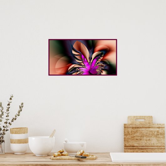 Een aangename schikking. poster (Keuken)