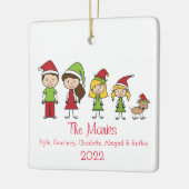 Een aangepast kerstteken bevestigen met dichter keramisch ornament (Links)