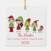 Een aangepast kerstteken bevestigen met dichter keramisch ornament (Achterkant)