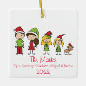 Een aangepast kerstteken bevestigen met dichter keramisch ornament (Voorkant)