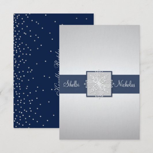 Een aangepast ontwerp voor Shelbi Perkins - RSVP-k RSVP Kaartje (Voorkant / Achterkant)