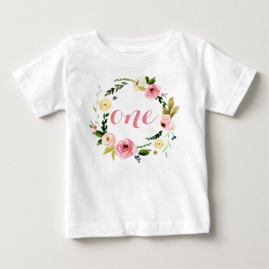 Eén aangepaste babymeisje-Waterverf (Voorkant)