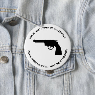 Een aangepaste knop om een politieke mening te uit ronde button 4,0 cm