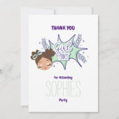 Een aangepaste meiden maken bedankt je kaart (Voorkant)