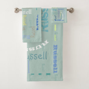 Een aangepaste naam handdoekset-perfect voor kamp: bad handdoek