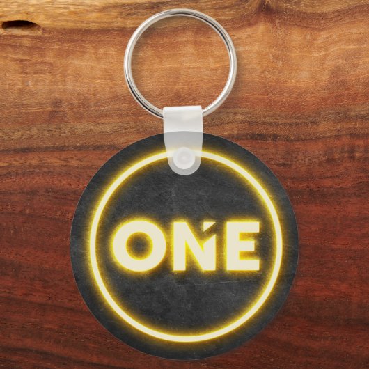 EÉN aangepaste Sleutelhanger (Achterkant)