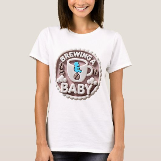 Een aankondiging van de Baby brouwen - Coffee Them T-shirt (Voorkant)