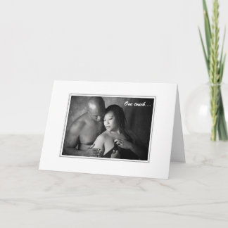 Één aanraking-één kus kaart