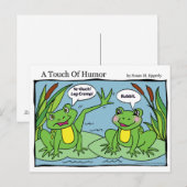 "Een aanraking met Humor" Kikkervisslak Briefkaart (Voorkant / Achterkant)