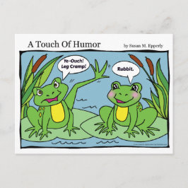 "Een aanraking met Humor" Kikkervisslak Briefkaart