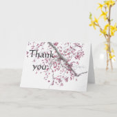 Een aanraking met roze bladeren kaart (Gele Bloem)