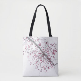Een aanraking met roze bladeren tote bag