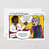 'Een aanraking van de Humor' Mobiele telefooncel m Briefkaart (Voorkant / Achterkant)