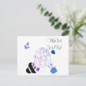 Een aanraking van de Spletters van de Waterverf va Briefkaart (Staand voorkant)