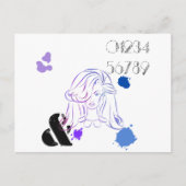 Een aanraking van de Spletters van de Waterverf va Briefkaart (Voorkant)