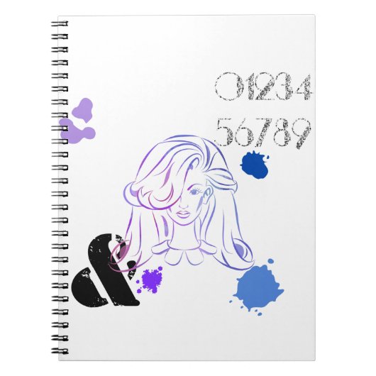 Een aanraking van de Spletters van de Waterverf va Notitieboek (Voorkant)