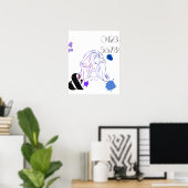 Een aanraking van de Spletters van de Waterverf va Poster (Thuiskantoor)