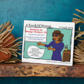 "Een aanraking van Humor" Massage Boundaries Comic Fotoplaat (Zijkant)