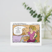 "Een aanraking van Humor" Vibrational Massage Devi Briefkaart (Staand voorkant)