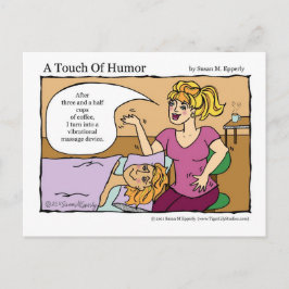 "Een aanraking van Humor" Vibrational Massage Devi Briefkaart