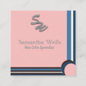 Een aanraking van Roze Vierkante Visitekaartje (Voorkant)