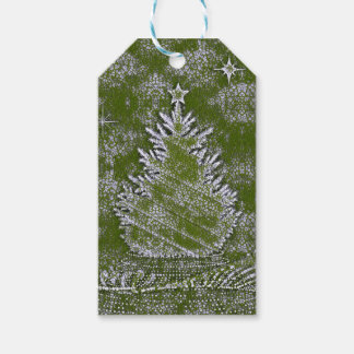 Een aanraking van sneeuw cadeaulabel