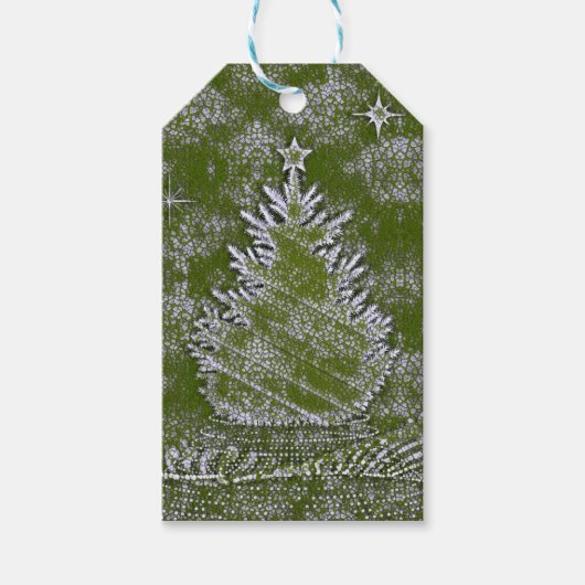 Een aanraking van sneeuw cadeaulabel (Voorkant)