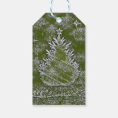 Een aanraking van sneeuw cadeaulabel (Achterkant)