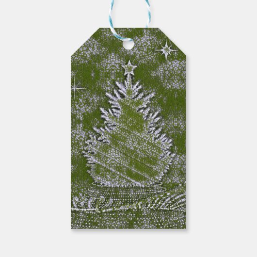 Een aanraking van sneeuw cadeaulabel (Achterkant)