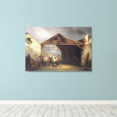 Een aansteker met een paard canvas afdruk (Insitu (Houten vloer))