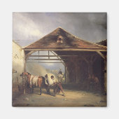 Een aansteker met een paard magneet (Voorkant)