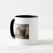 Een aansteker met een paard mok (Voorkant links)