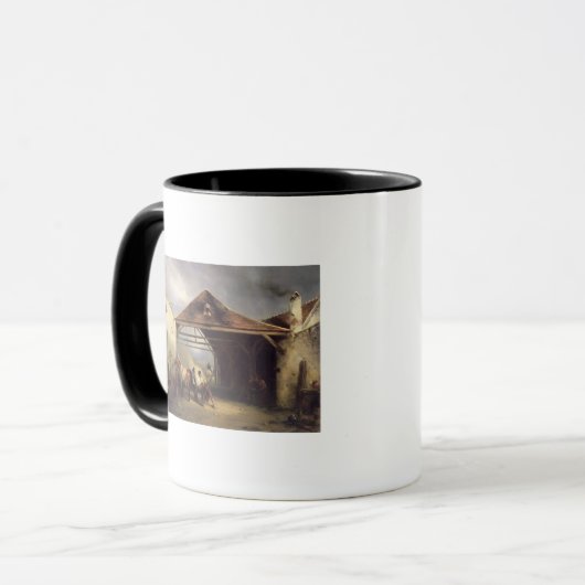 Een aansteker met een paard mok (Voorkant links)