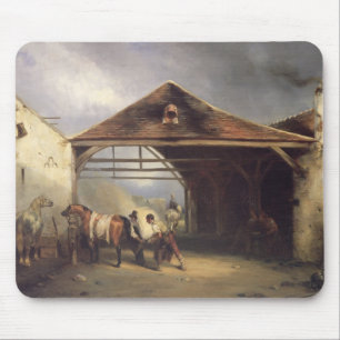 Een aansteker met een paard muismat
