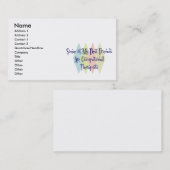 Een aantal van mijn beste vrienden zijn beroepsmat visitekaartje (Voorkant / Achterkant)