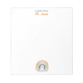 Een aantekening van het Inspirerend Rainbow Teache Notitieblok (Voorkant)