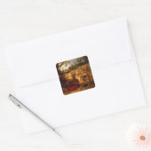 Een aantijging van de zomer vierkante sticker (Envelop)