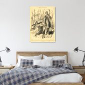 Een aanval op de bescheidenheid of de heer Chamber Canvas Afdruk (Insitu (Slaapkamer))