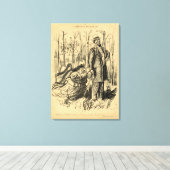 Een aanval op de bescheidenheid of de heer Chamber Canvas Afdruk (Insitu (Houten vloer))