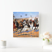 Een aanval op het hout, Frederic Remington, Vierkante Klok (Huis)