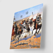 Een aanval op het hout, Frederic Remington, Vierkante Klok (Hoek)