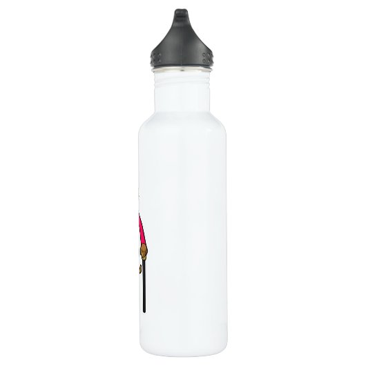 Een aap als herenman met Pet en wandelstok Waterfles (Rechts)